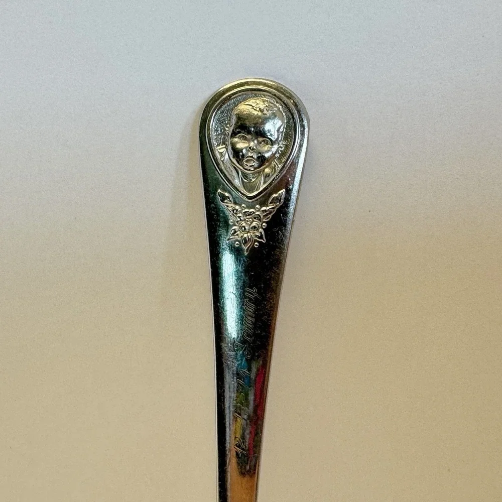 Vintage Gerber Oneida Baby Spoon Winthrop‎ Silver Plate 5.5